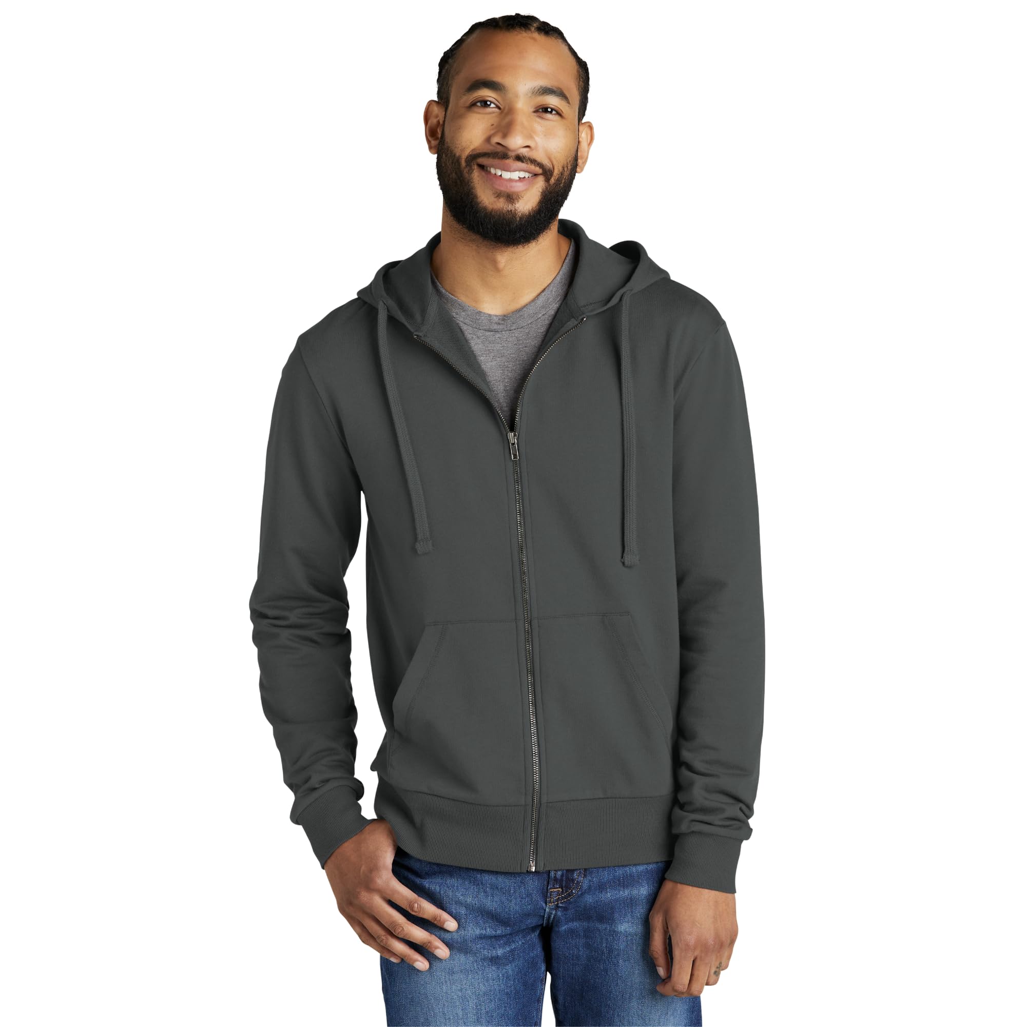 Version 1.0.0 Unisex Organic French Terry Full Zip Hoodie