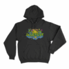 Alleycvt Retro Lightning Unisex Hoodie Black