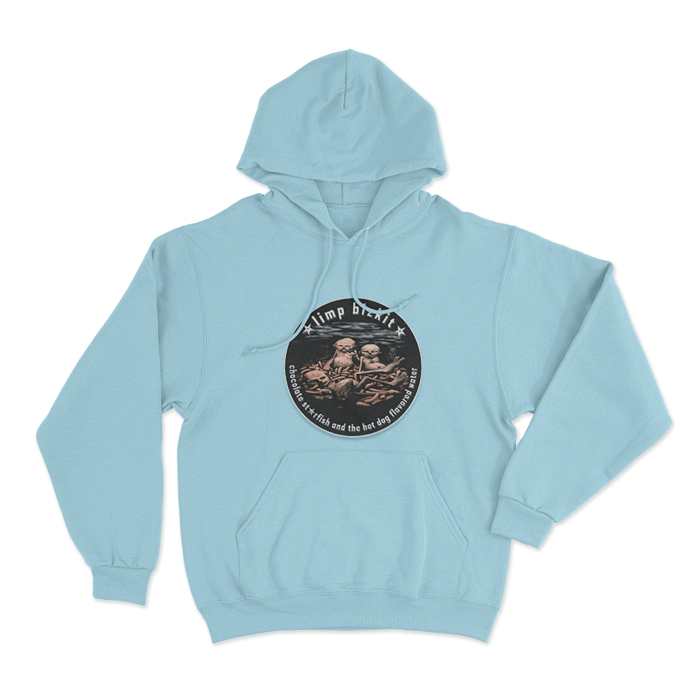 Chocolate Starfish And The Hot Dog Flavored Water Unisex Hoodie Sky Blue Chocolate Starfish And The Hot Dog Flavored Water Unisex Hoodie Sky Blue