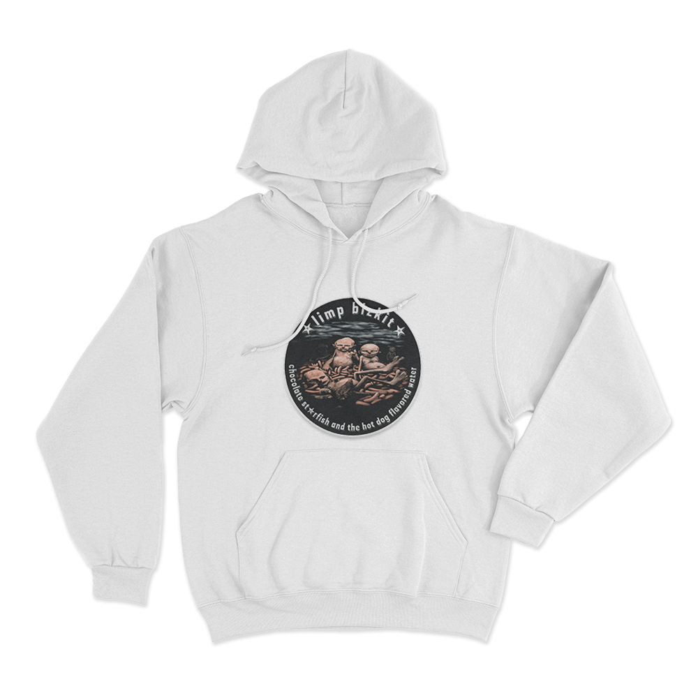 Chocolate Starfish And The Hot Dog Flavored Water Unisex Hoodie White Chocolate Starfish And The Hot Dog Flavored Water Unisex Hoodie White