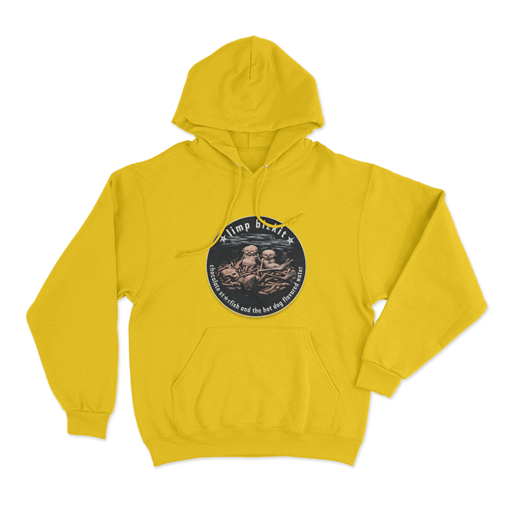 Chocolate Starfish And The Hot Dog Flavored Water Unisex Hoodie Yellow Chocolate Starfish And The Hot Dog Flavored Water Unisex Hoodie Yellow