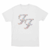 Colorful FF Logo Unisex T Shirt White