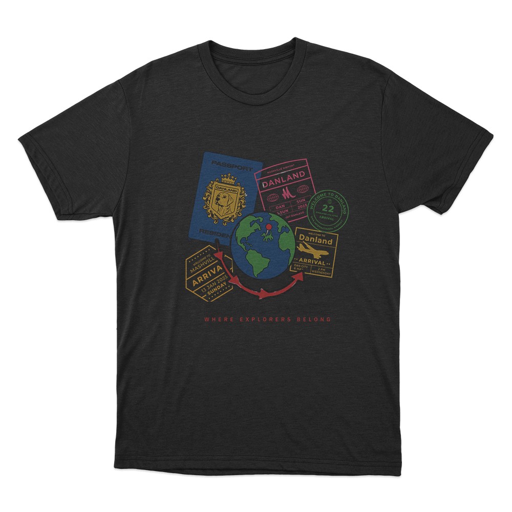 Danland World Unisex T Shirt Black Danland World Unisex T Shirt Black