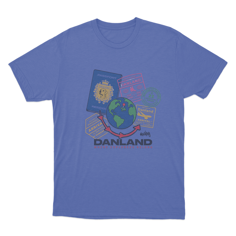 Danland World Unisex T Shirt Blue Danland World Unisex T Shirt Blue