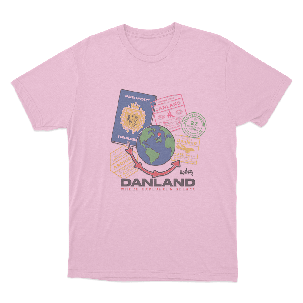 Danland World Unisex T Shirt Pink Danland World Unisex T Shirt Pink