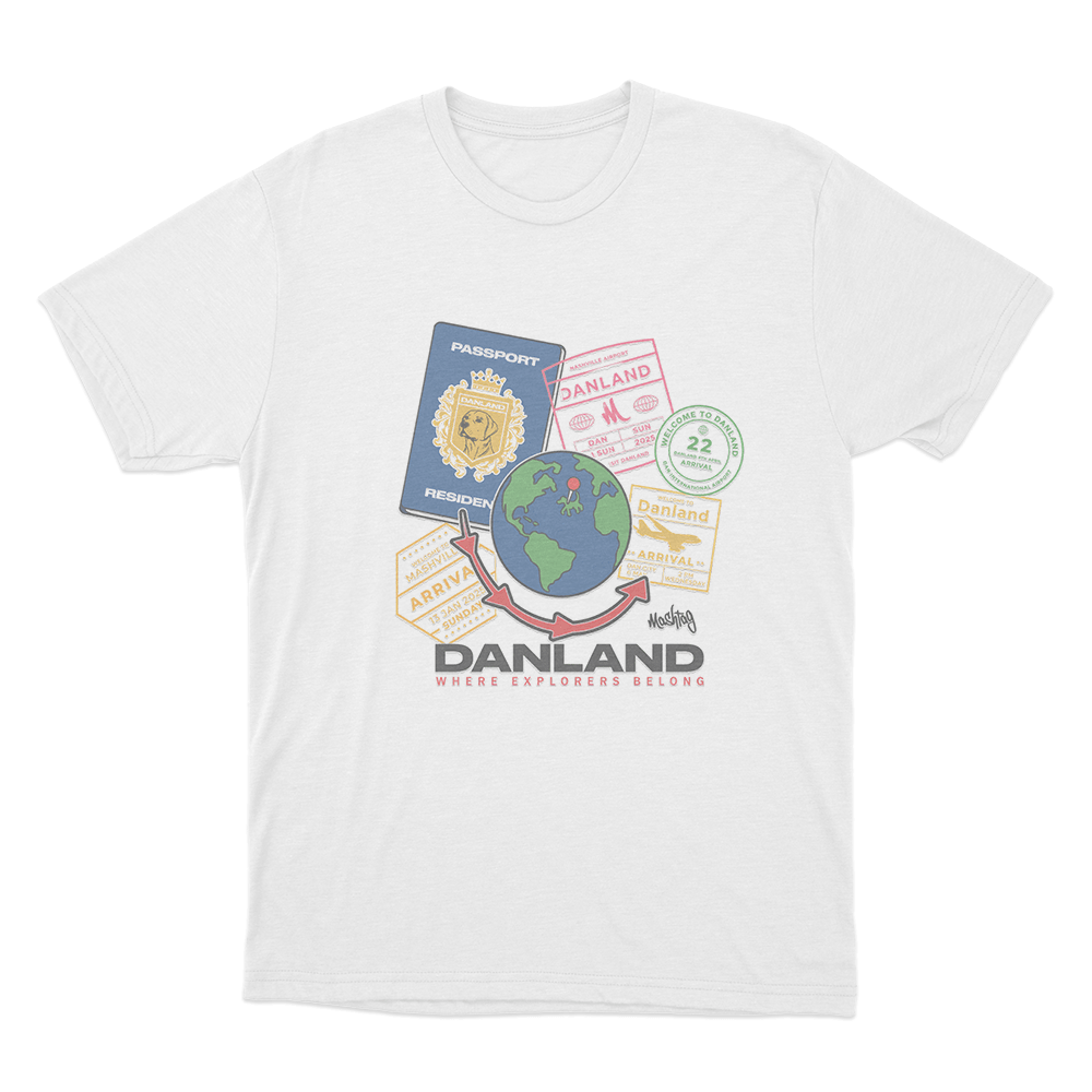 Danland World Unisex T Shirt White Danland World Unisex T Shirt White