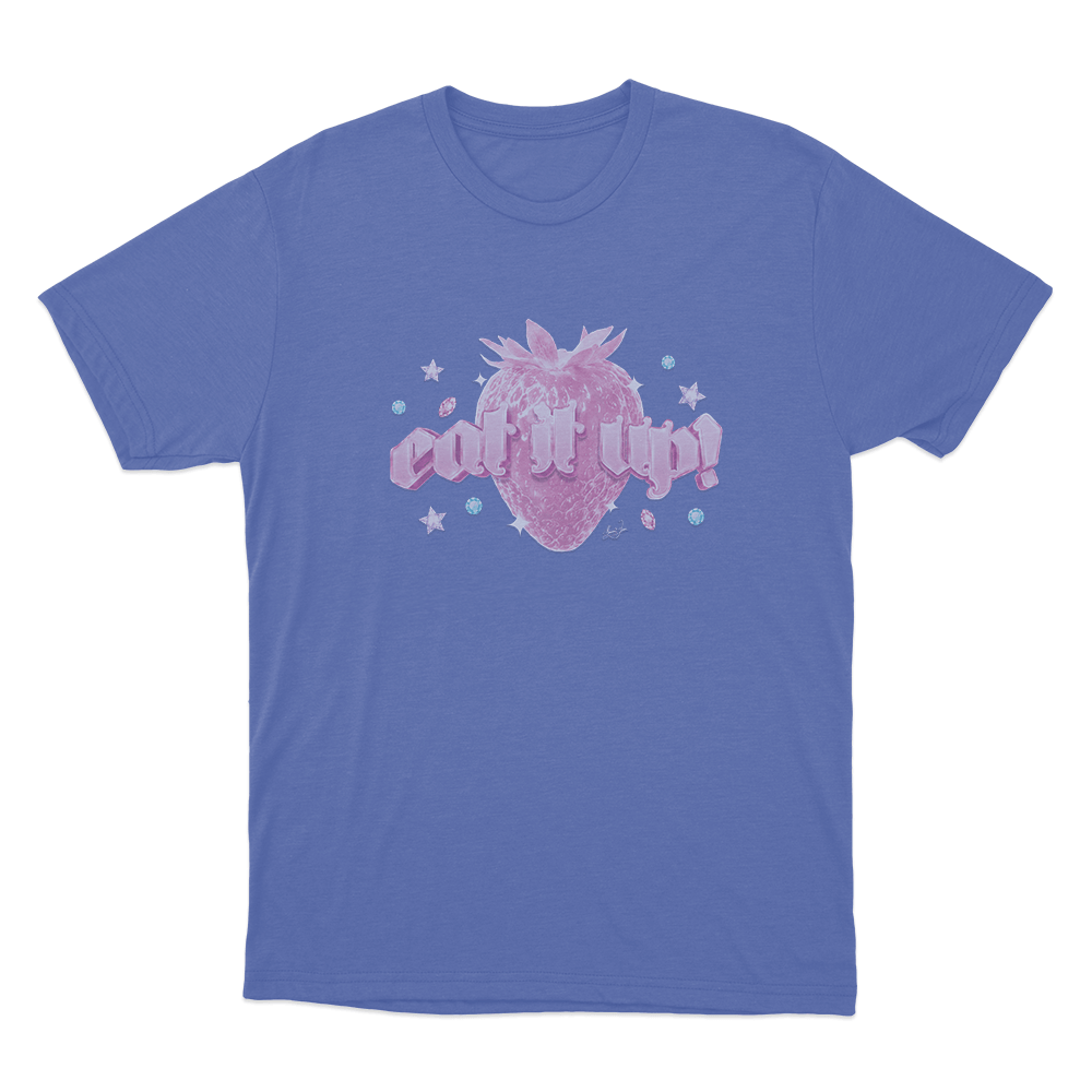 Eat It Up Unisex T Shirt Blue Eat It Up Unisex T Shirt Blue