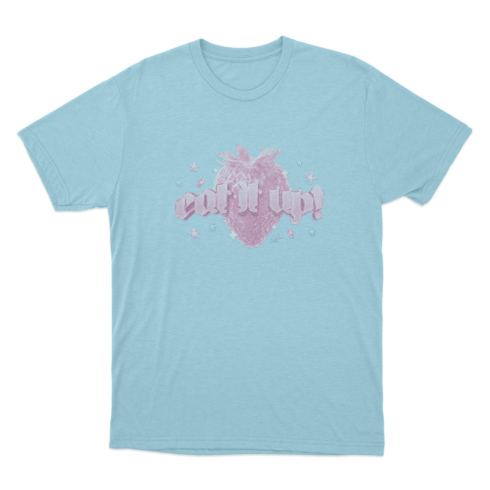 Eat It Up Unisex T Shirt Sky Blue Eat It Up Unisex T Shirt Sky Blue