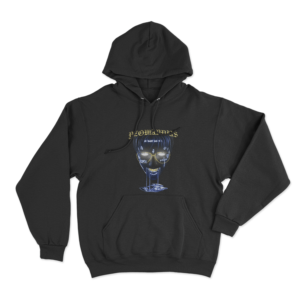 Glowing Yzomandias Skull Unisex Hoodie Black Glowing Yzomandias Skull Unisex Hoodie Black