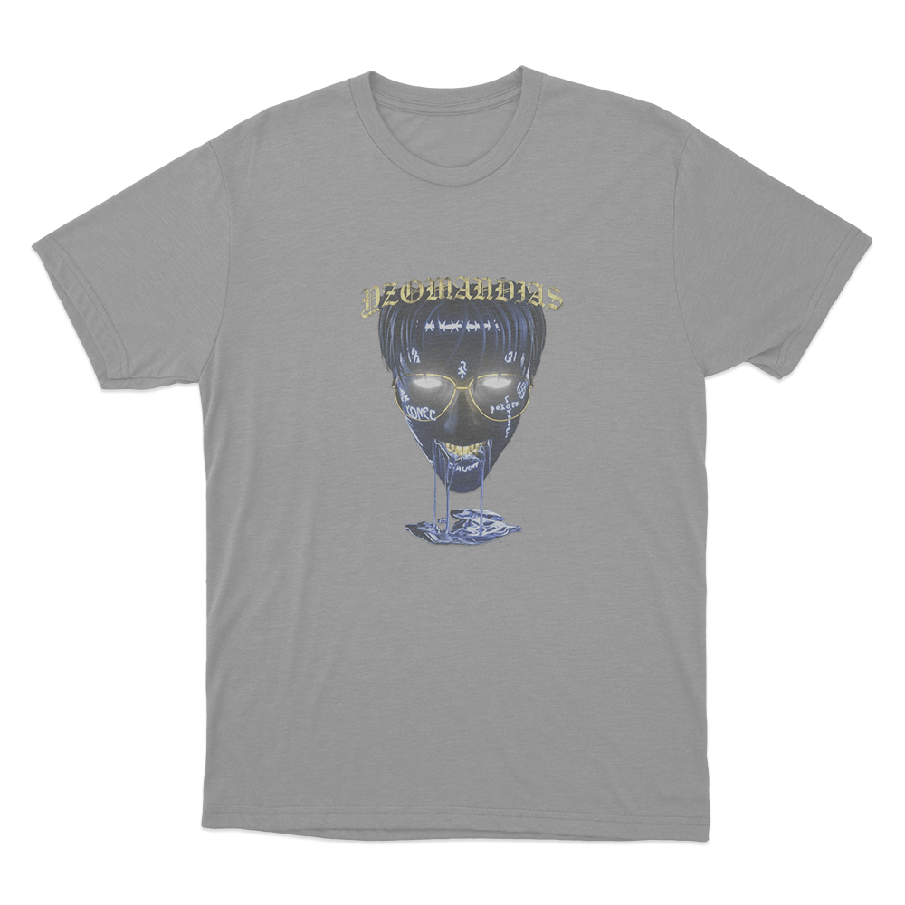 Glowing Yzomandias Skull Unisex T Shirt Grey Glowing Yzomandias Skull Unisex T Shirt Grey