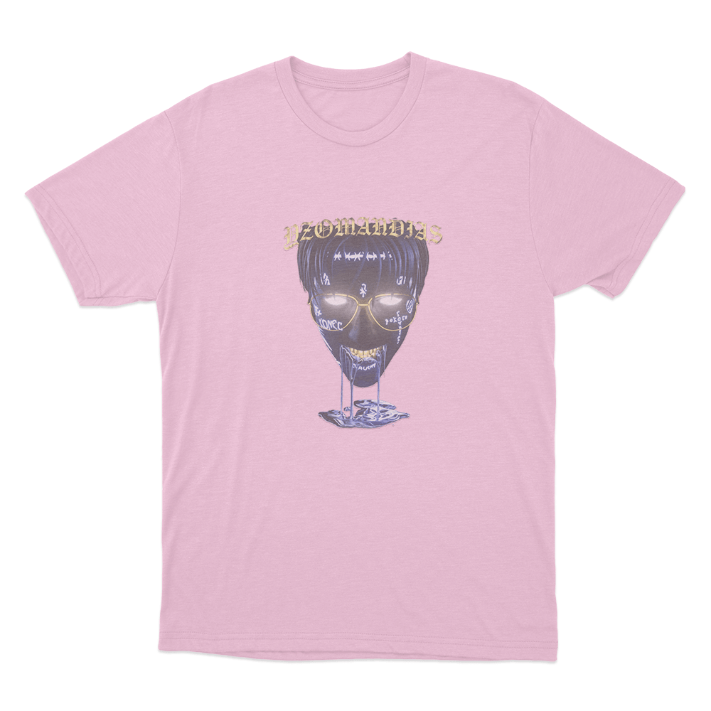 Glowing Yzomandias Skull Unisex T Shirt Pink Glowing Yzomandias Skull Unisex T Shirt Pink