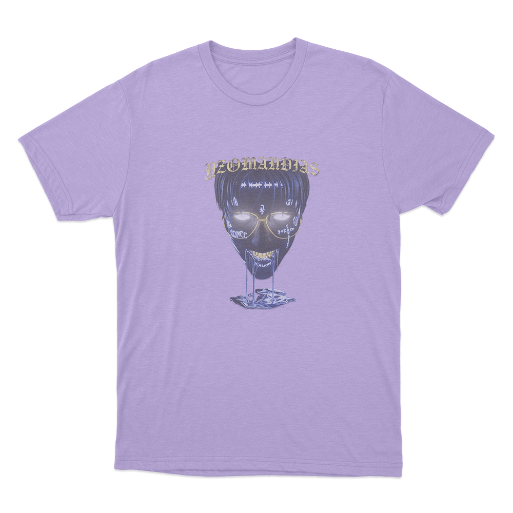 Glowing Yzomandias Skull Unisex T Shirt Purple Glowing Yzomandias Skull Unisex T Shirt Purple
