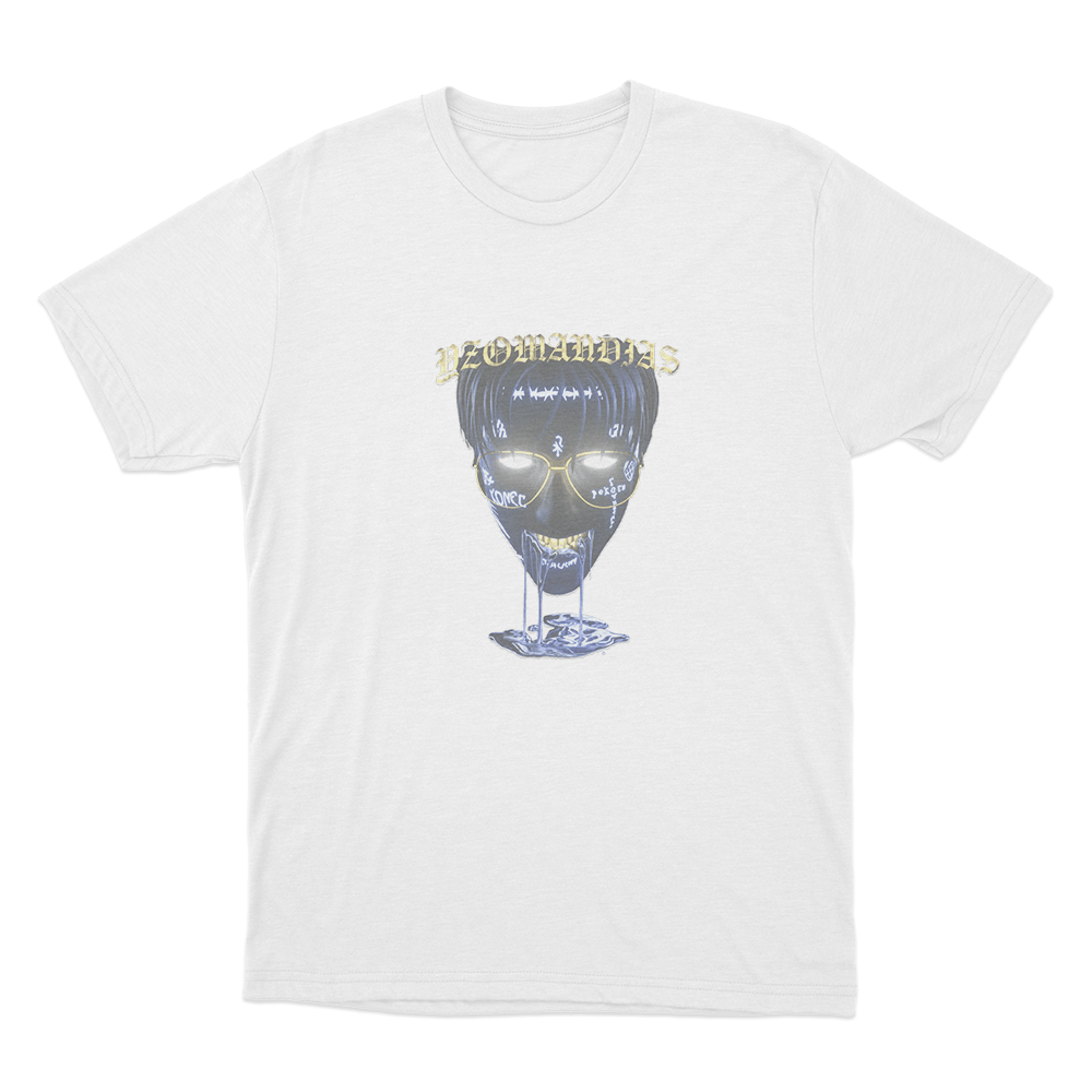 Glowing Yzomandias Skull Unisex T Shirt White Glowing Yzomandias Skull Unisex T Shirt White
