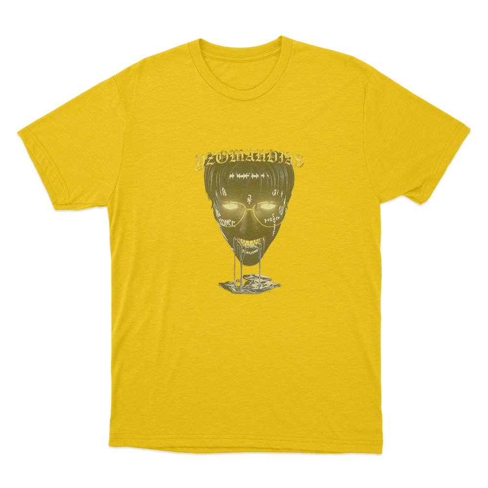Glowing Yzomandias Skull Unisex T Shirt Yellow Glowing Yzomandias Skull Unisex T Shirt Yellow