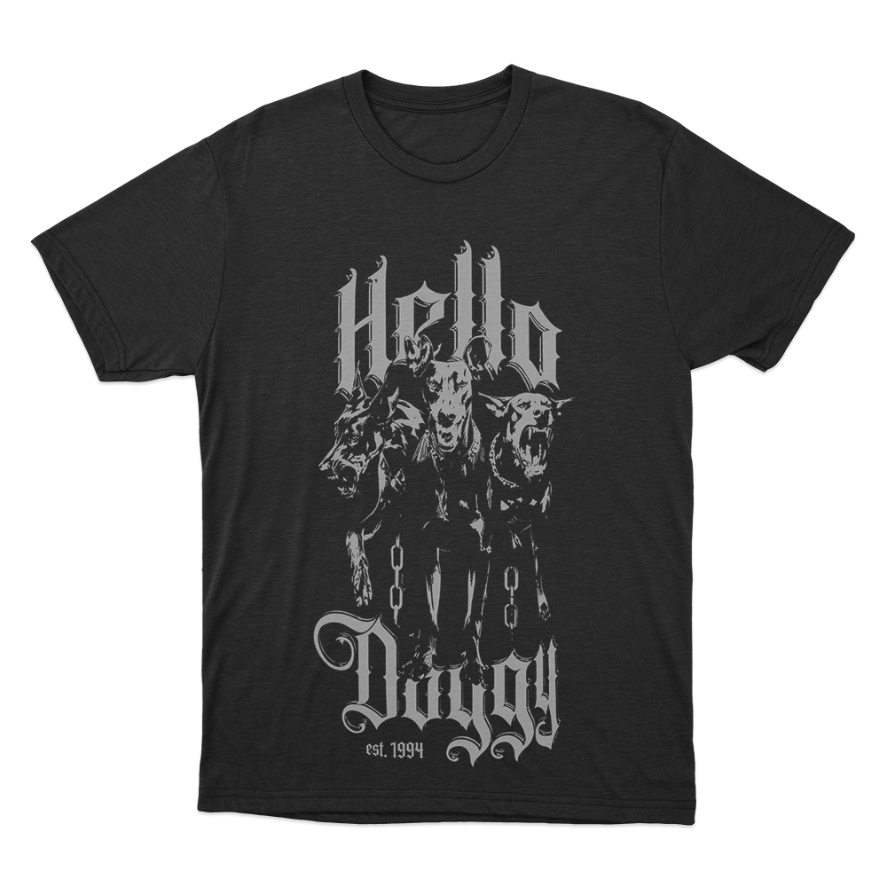Hello Doggy Est 1994 Unisex T Shirt Black Hello Doggy Est 1994 Unisex T Shirt Black