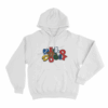 Hello Doggy Unisex Hoodie White
