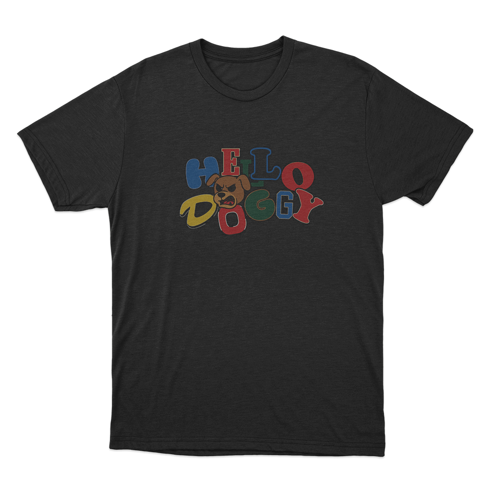Hello Doggy Unisex T Shirt Black Hello Doggy Unisex T Shirt Black
