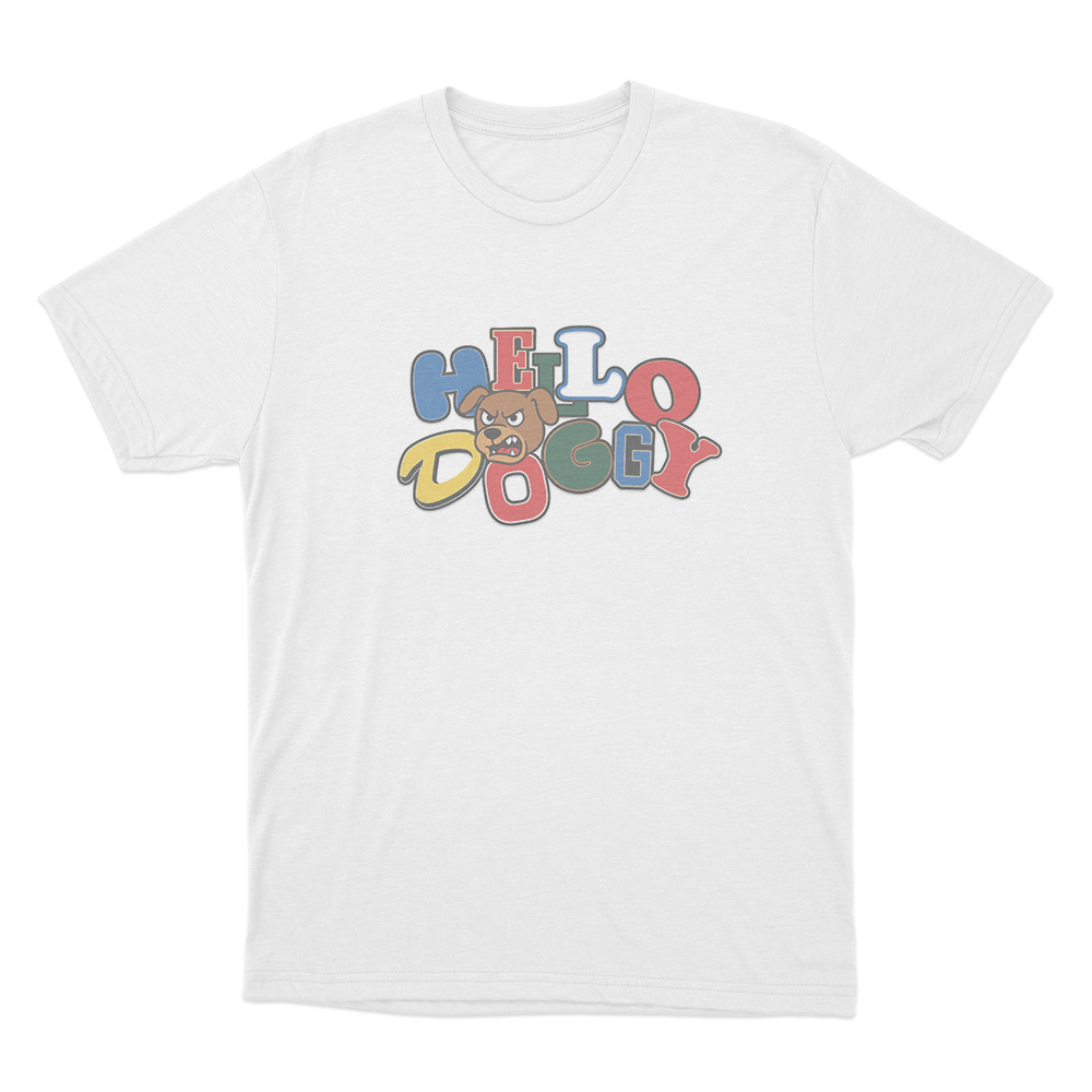 Hello Doggy Unisex T Shirt White Hello Doggy Unisex T Shirt White