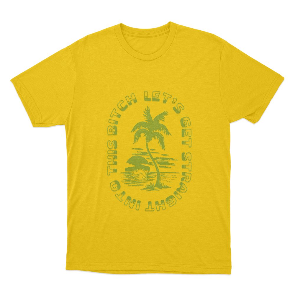 Let's Get Straight Unisex T Shirt Yellow Lets Get Straight Unisex T Shirt Yellow