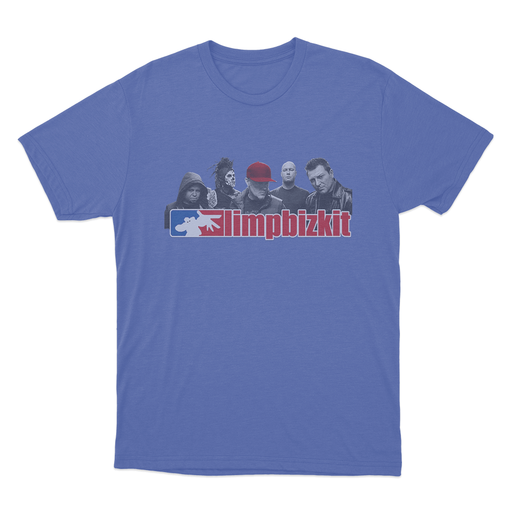 Limp Bizkit Band Members Unisex T Shirt Blue Limp Bizkit Band Members Unisex T Shirt Blue