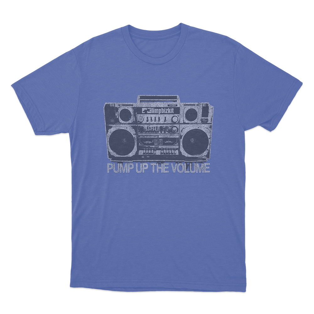 Limp Bizkit Boombox Unisex T Shirt Blue Limp Bizkit Boombox Unisex T Shirt Blue