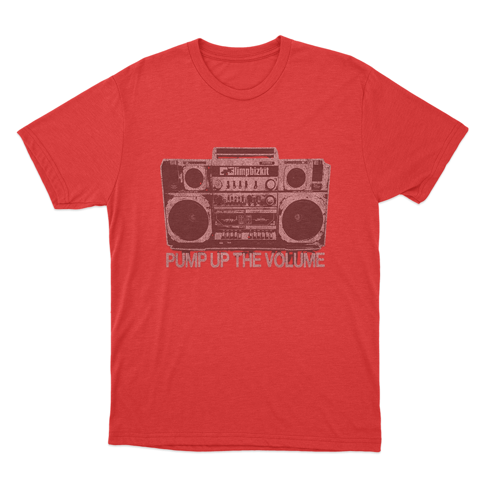 Limp Bizkit Boombox Unisex T Shirt Red Limp Bizkit Boombox Unisex T Shirt Red