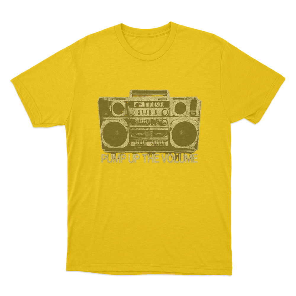 Limp Bizkit Boombox Unisex T Shirt Yellow Limp Bizkit Boombox Unisex T Shirt Yellow