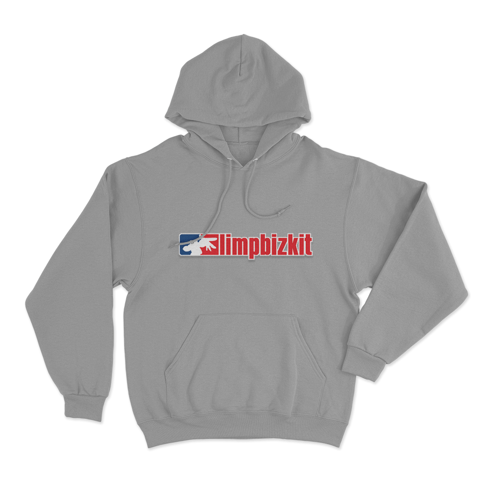 Limp Bizkit Essential Logo Unisex Hoodie Grey Limp Bizkit Essential Logo Unisex Hoodie Grey