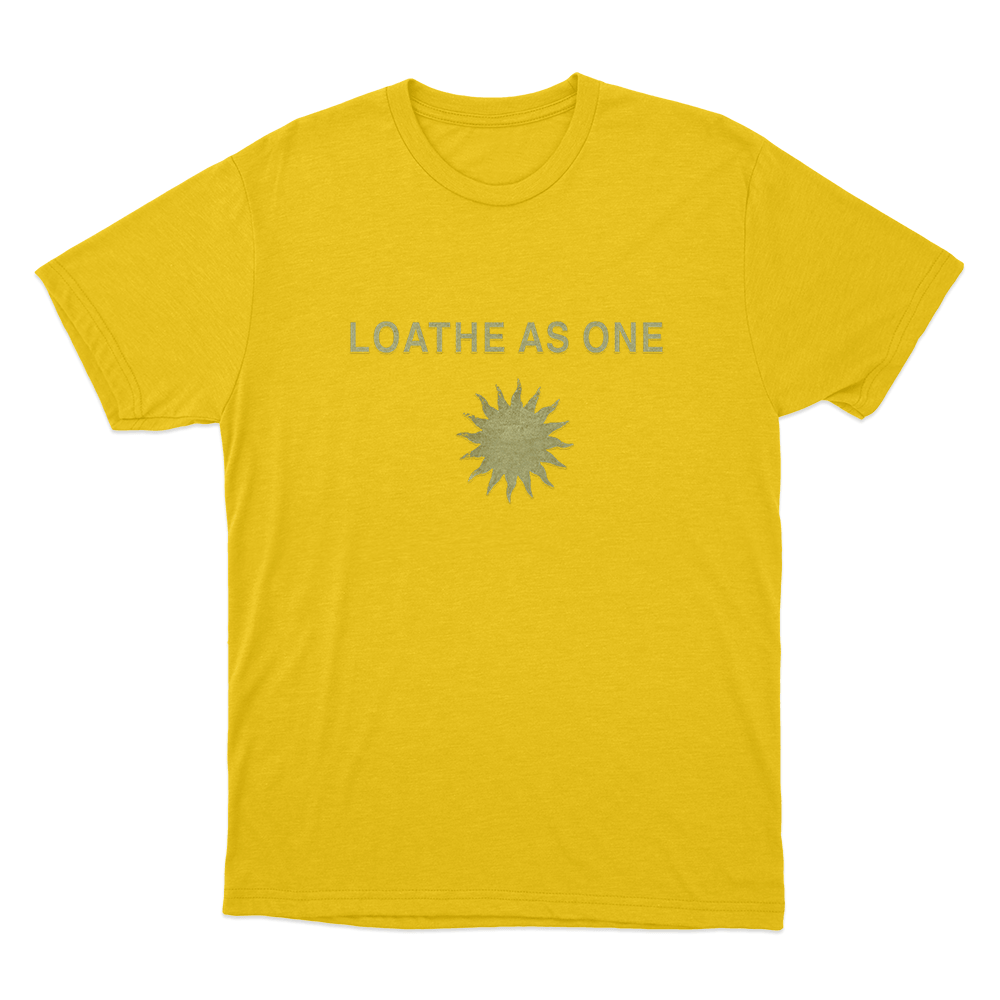 Loathe As One Sun Unisex T Shirt Yellow Loathe As One Sun Unisex T Shirt Yellow
