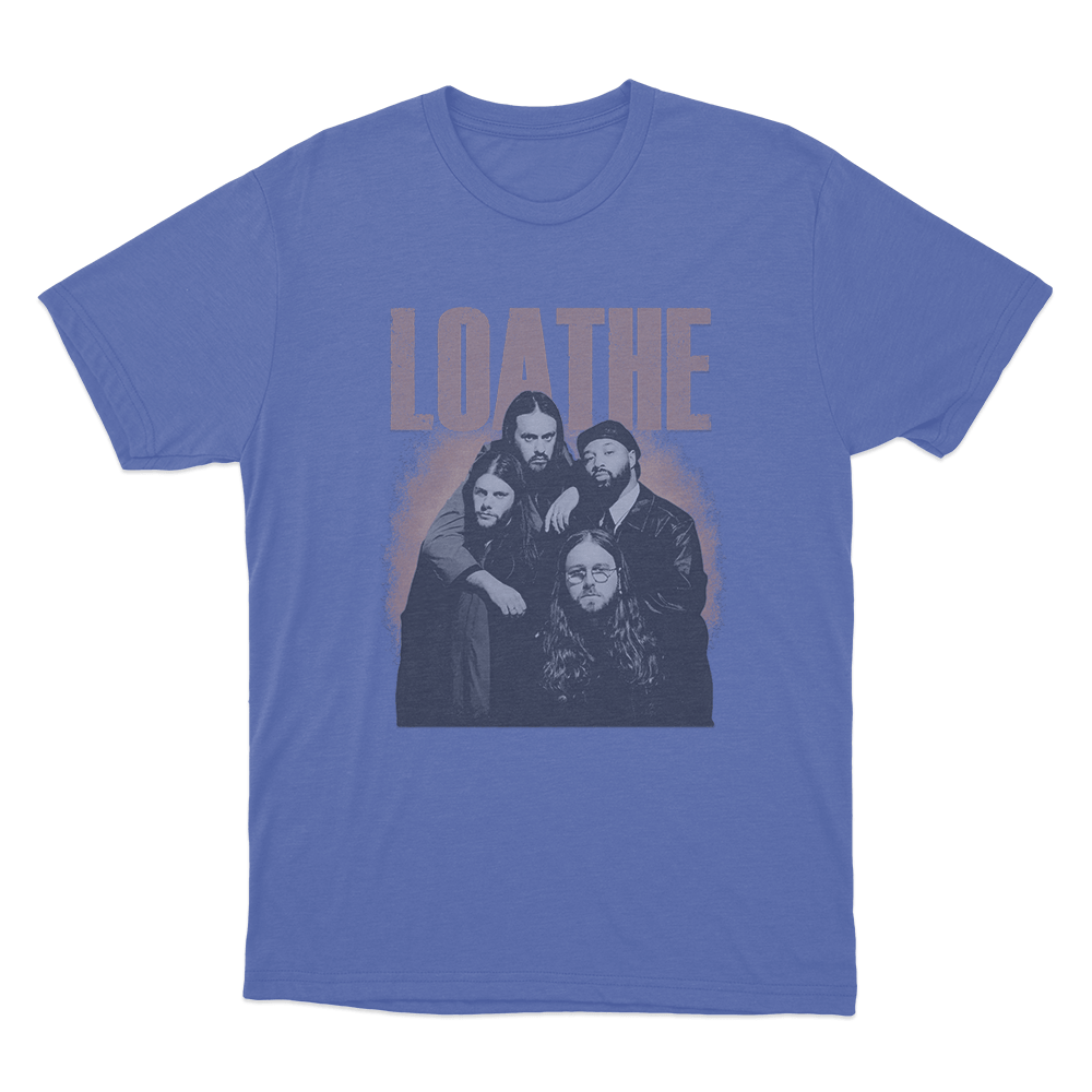 Loathe Band Portrait Unisex T Shirt Blue Loathe Band Portrait Unisex T Shirt Blue
