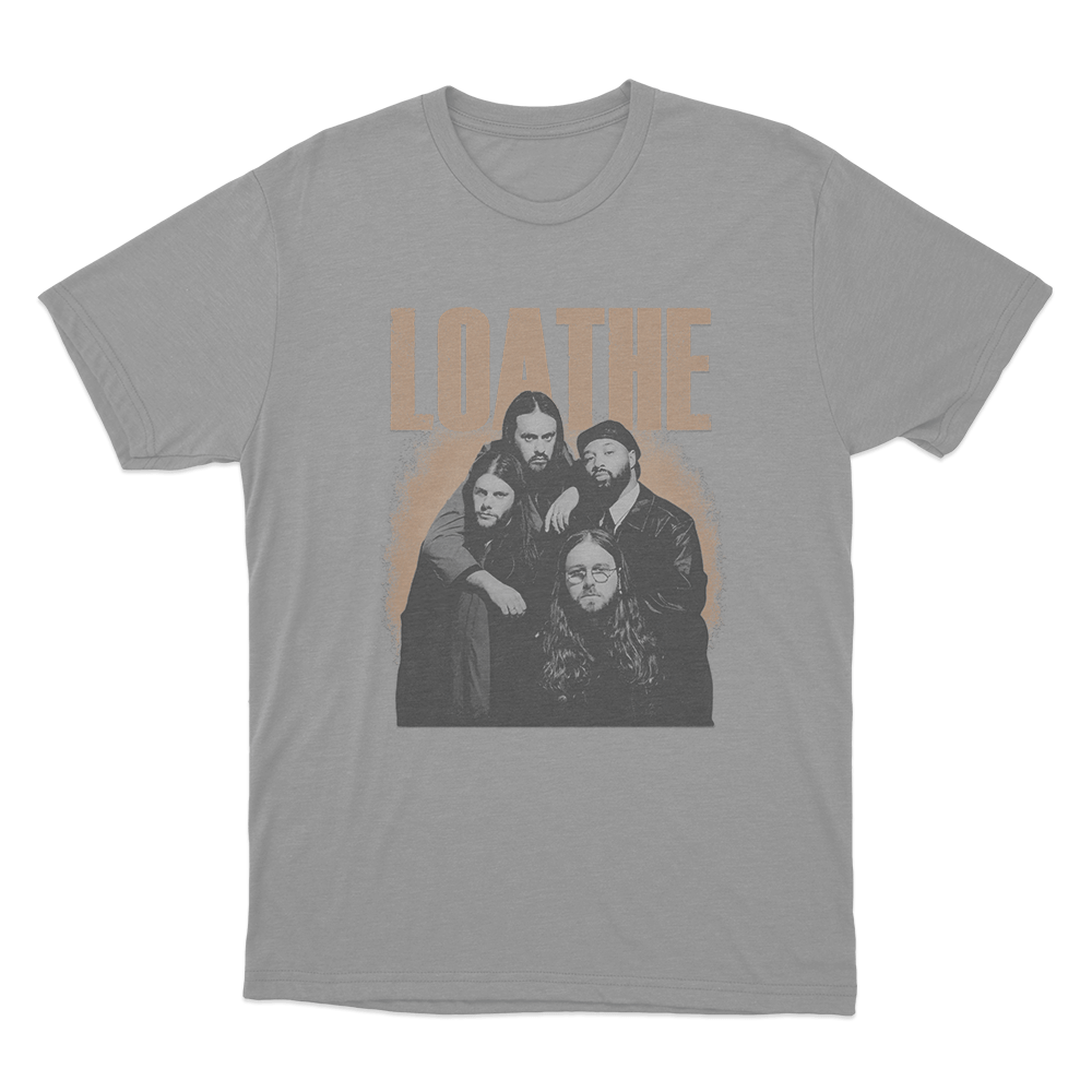 Loathe Band Portrait Unisex T Shirt Grey Loathe Band Portrait Unisex T Shirt Grey
