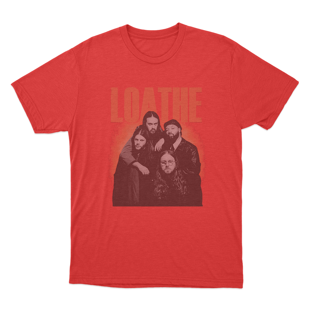 Loathe Band Portrait Unisex T Shirt Red Loathe Band Portrait Unisex T Shirt Red
