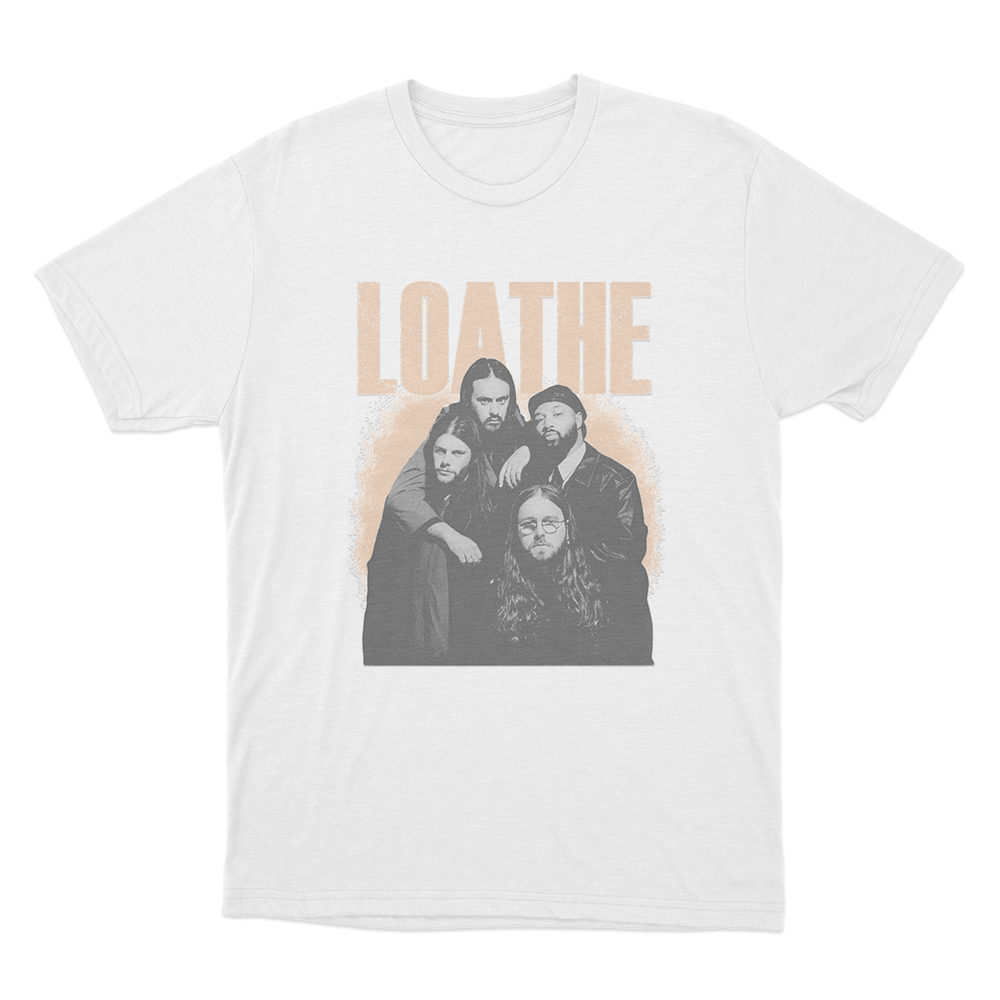 Loathe Band Portrait Unisex T Shirt White Loathe Band Portrait Unisex T Shirt White
