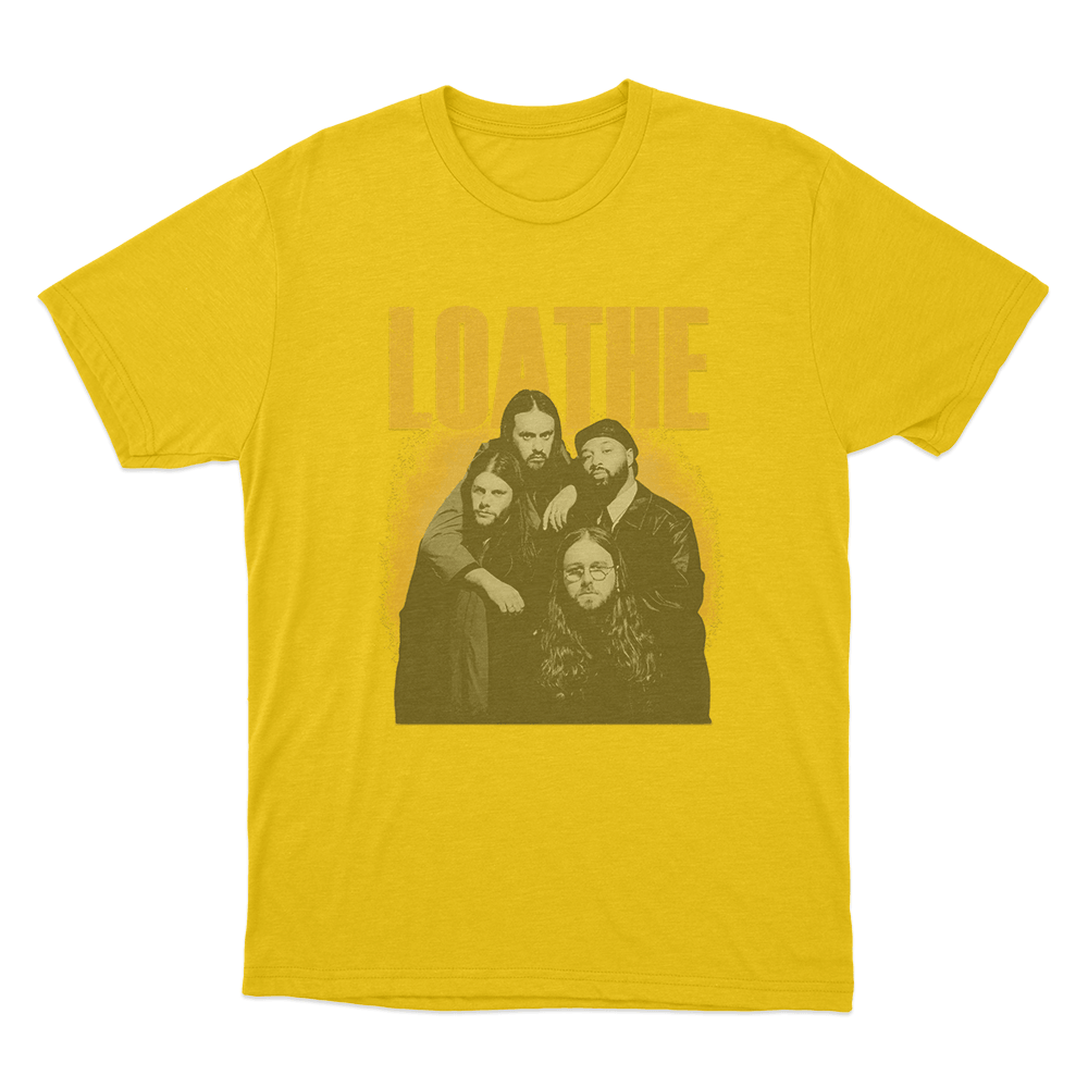 Loathe Band Portrait Unisex T Shirt Yellow Loathe Band Portrait Unisex T Shirt Yellow
