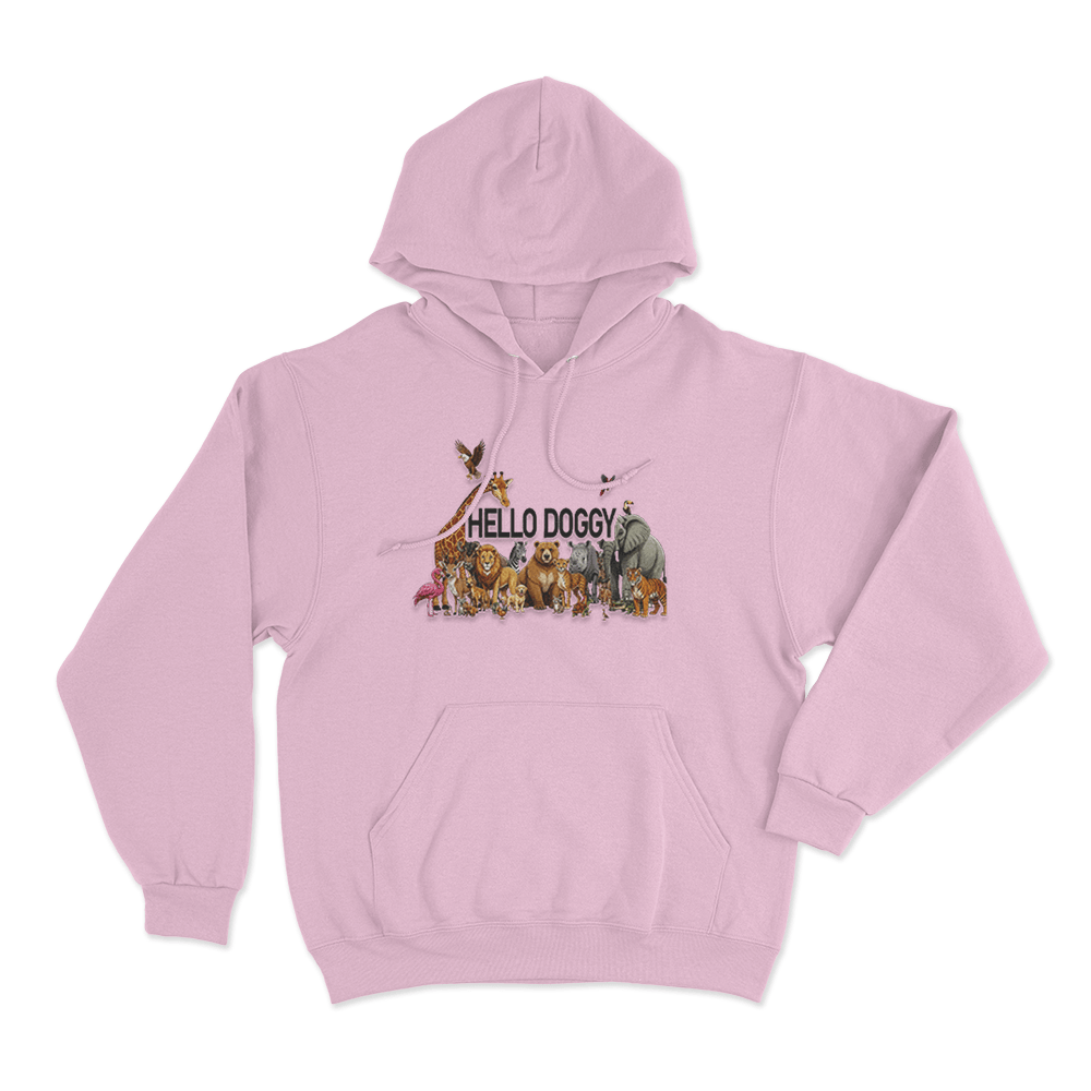 Mashtag Brady Hello Doggy Unisex Hoodie Pink Mashtag Brady Hello Doggy Unisex Hoodie Pink