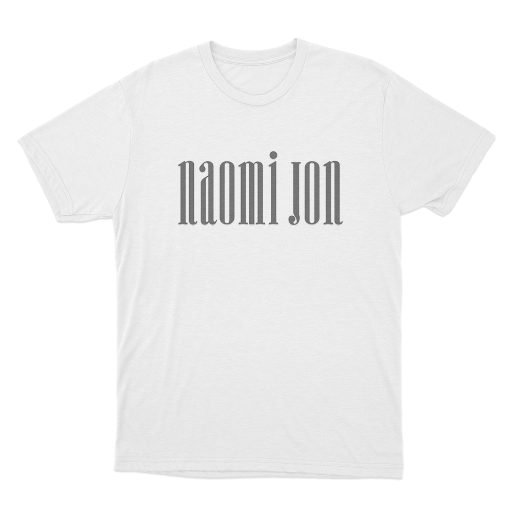 Naomi Jon Logo Unisex T Shirt White Naomi Jon Logo Unisex T Shirt White