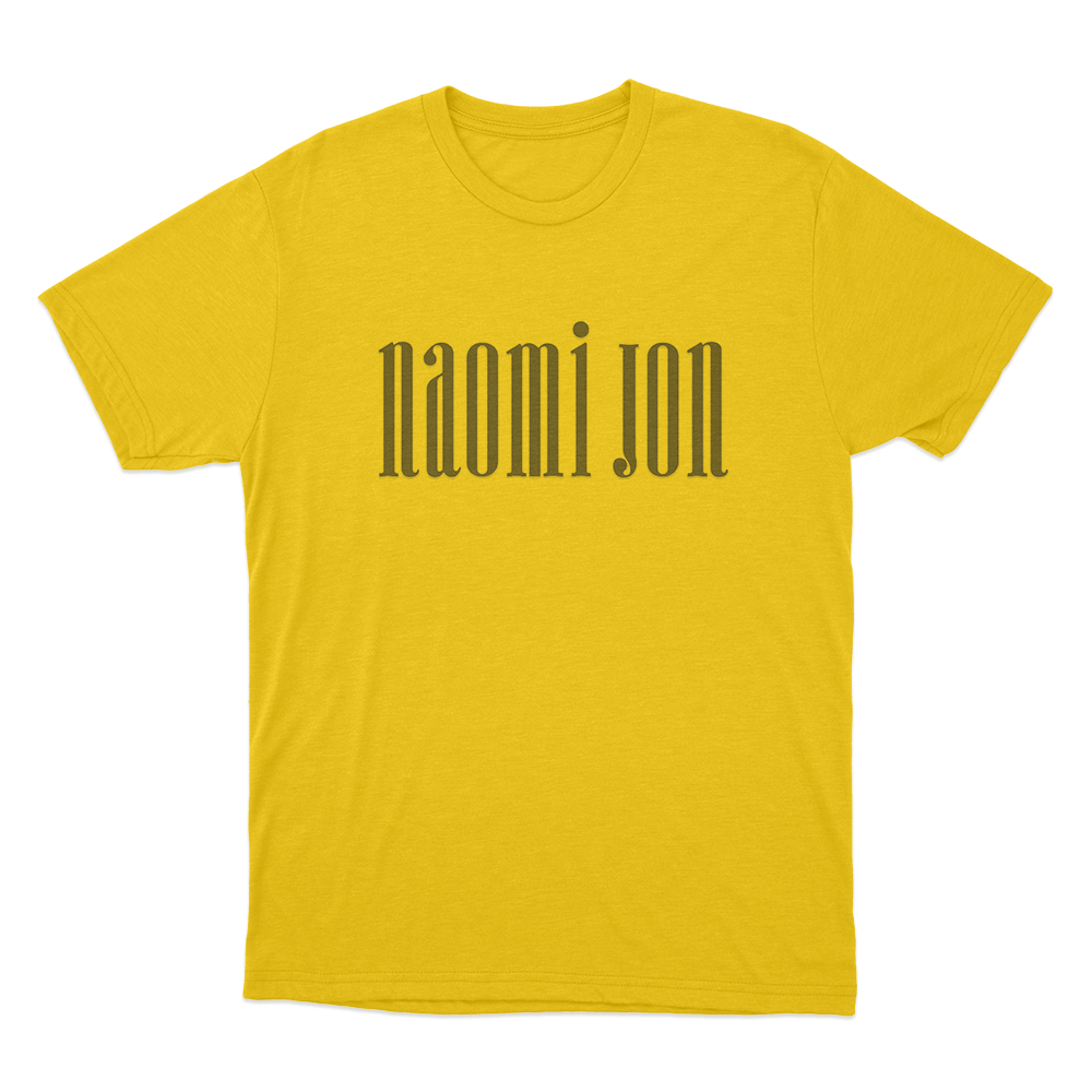 Naomi Jon Logo Unisex T Shirt Yellow Naomi Jon Logo Unisex T Shirt Yellow