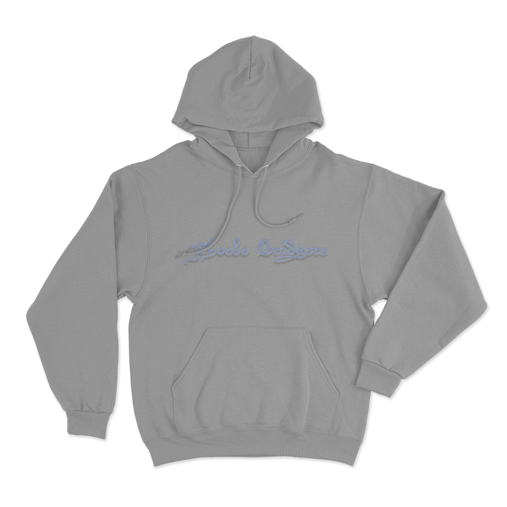 Phoebe Bridgers Logo Unisex Hoodie Grey Phoebe Bridgers Logo Unisex Hoodie Grey