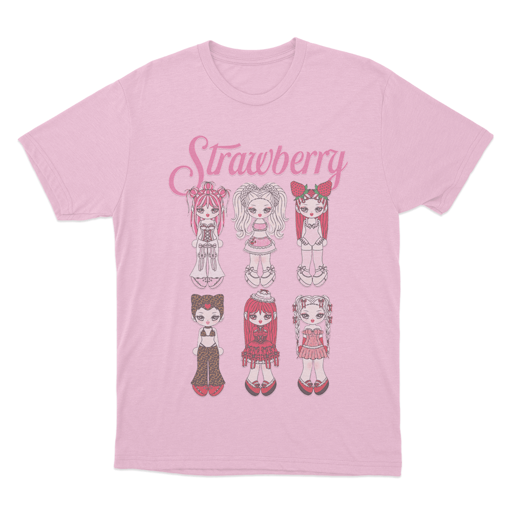 Strawberry Unisex T Shirt Pink Strawberry Unisex T Shirt Pink
