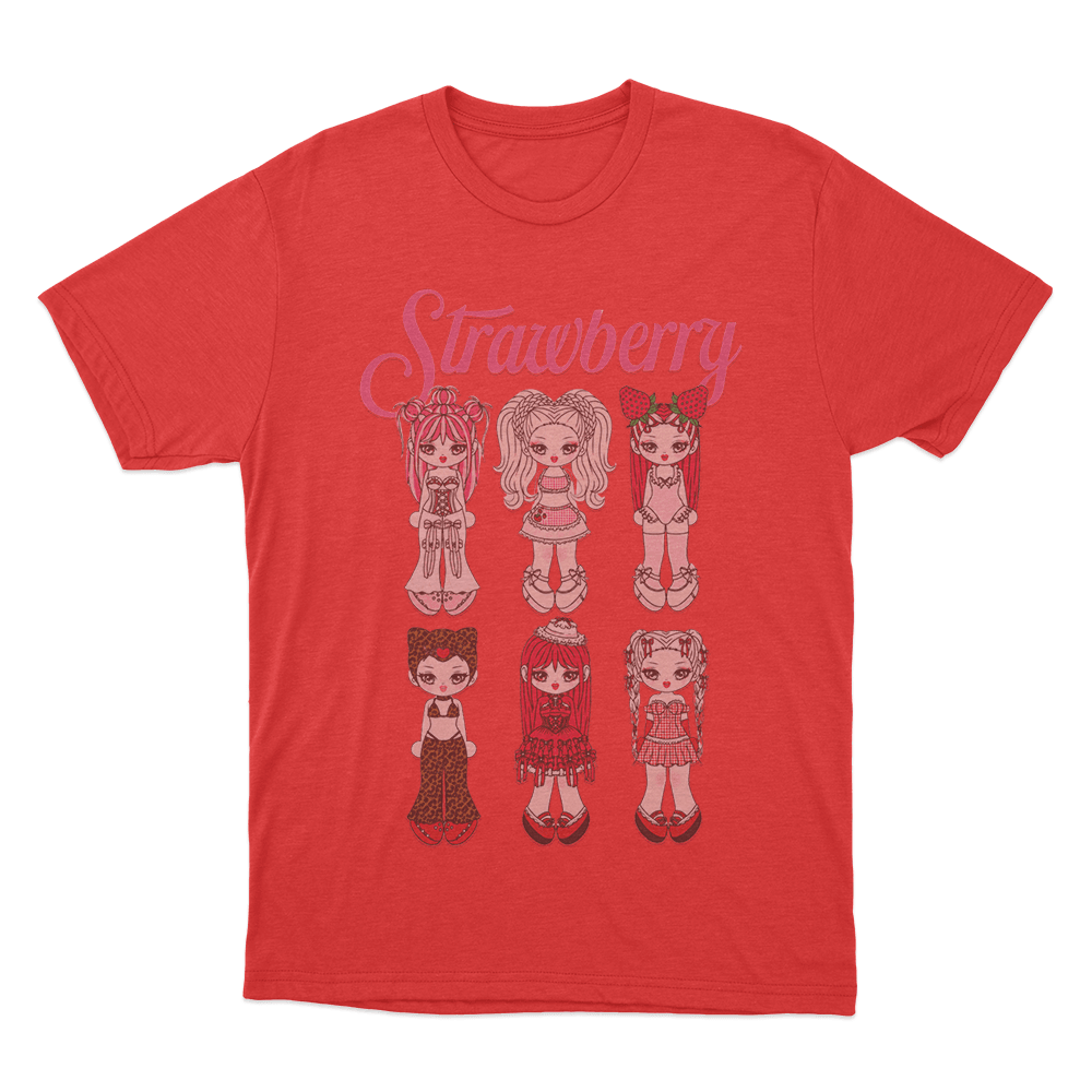 Strawberry Unisex T Shirt Red Strawberry Unisex T Shirt Red