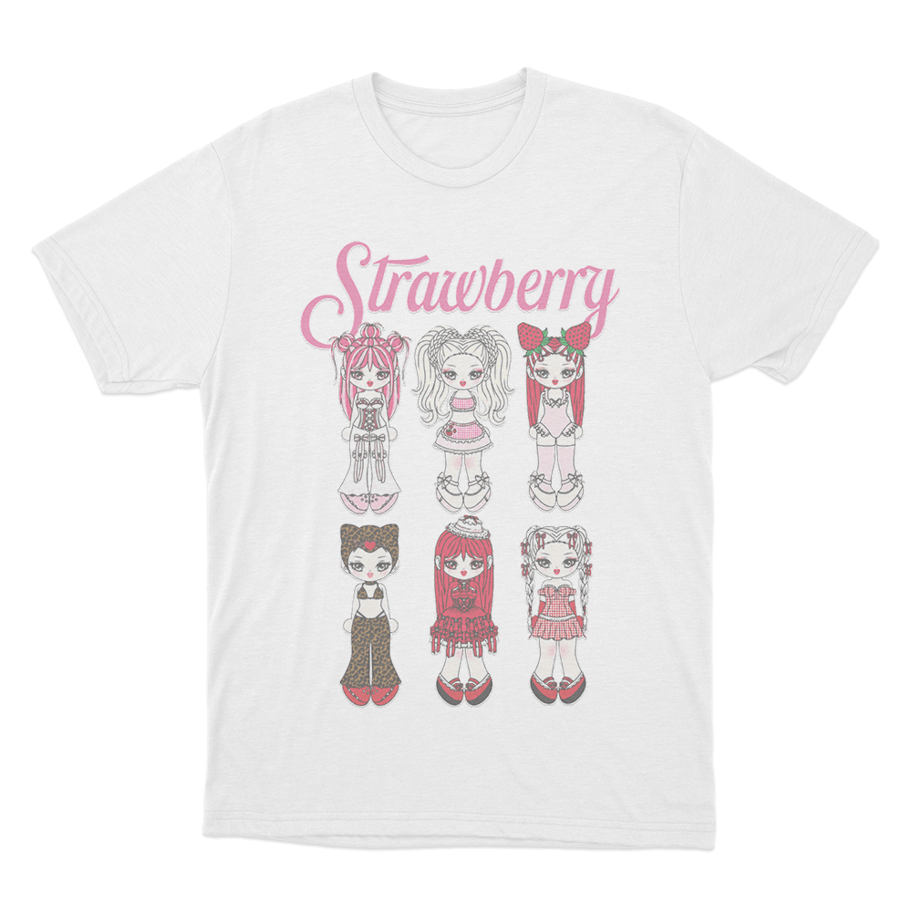 Strawberry Unisex T Shirt White Strawberry Unisex T Shirt White