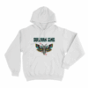 Sullivan King Moth Skull Wing Artwork Unisex Hoodie White