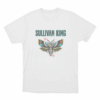 Sullivan King Moth Skull Wing Artwork Unisex T Shirt White