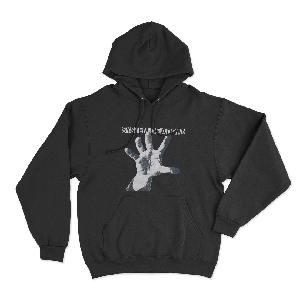 System Of A Down Hand Unisex Hoodie Black System Of A Down Hand Unisex Hoodie Black