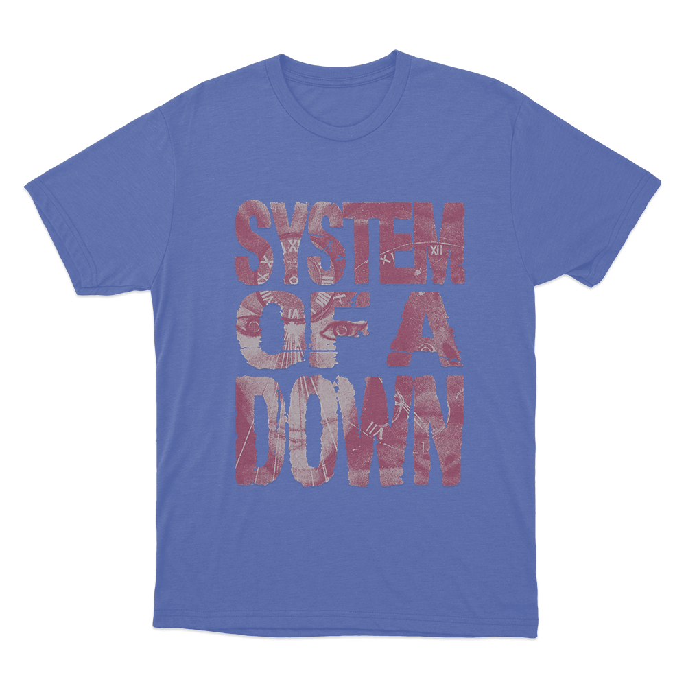 System Of A Down Unisex T Shirt Blue System Of A Down Unisex T Shirt Blue