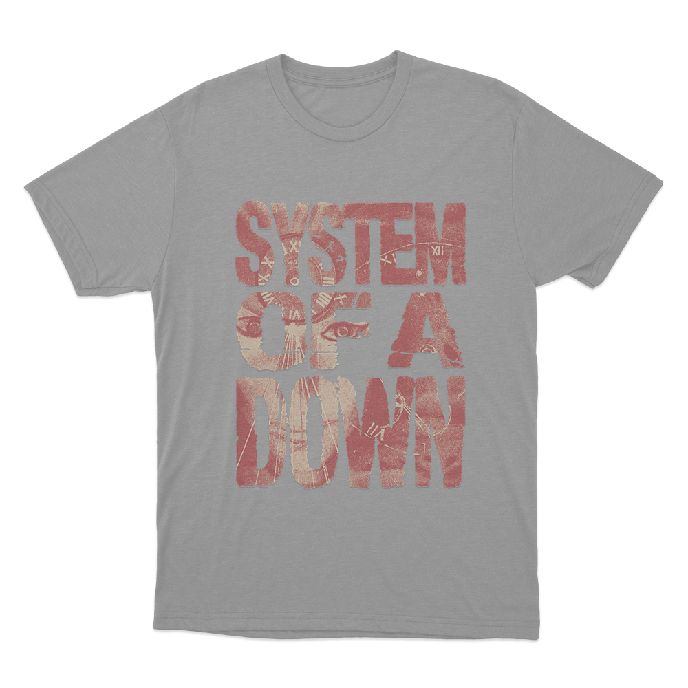 System Of A Down Unisex T Shirt Grey System Of A Down Unisex T Shirt Grey