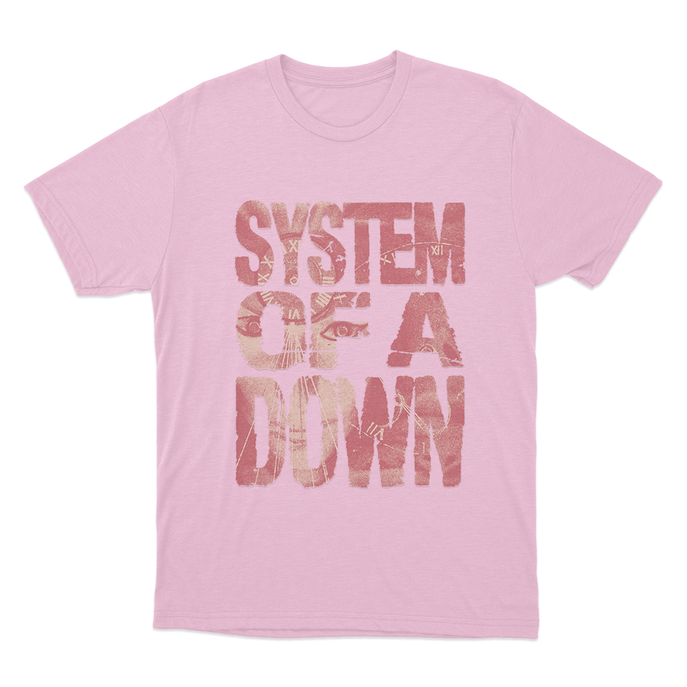 System Of A Down Unisex T Shirt Pink System Of A Down Unisex T Shirt Pink