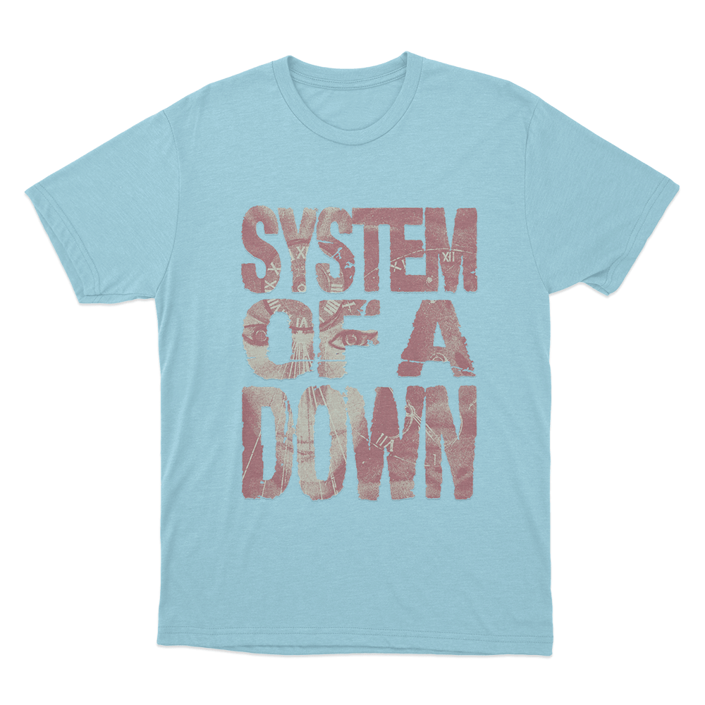 System Of A Down Unisex T Shirt Sky Blue System Of A Down Unisex T Shirt Sky Blue