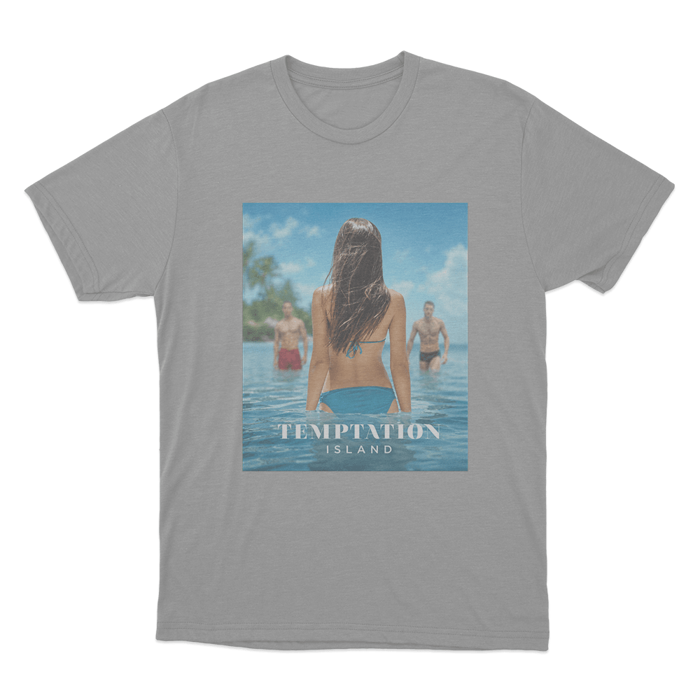 Temptation Island Beach Choice Unisex T Shirt Grey Temptation Island Beach Choice Unisex T Shirt Grey