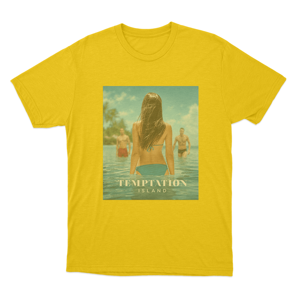 Temptation Island Beach Choice Unisex T Shirt Yellow Temptation Island Beach Choice Unisex T Shirt Yellow